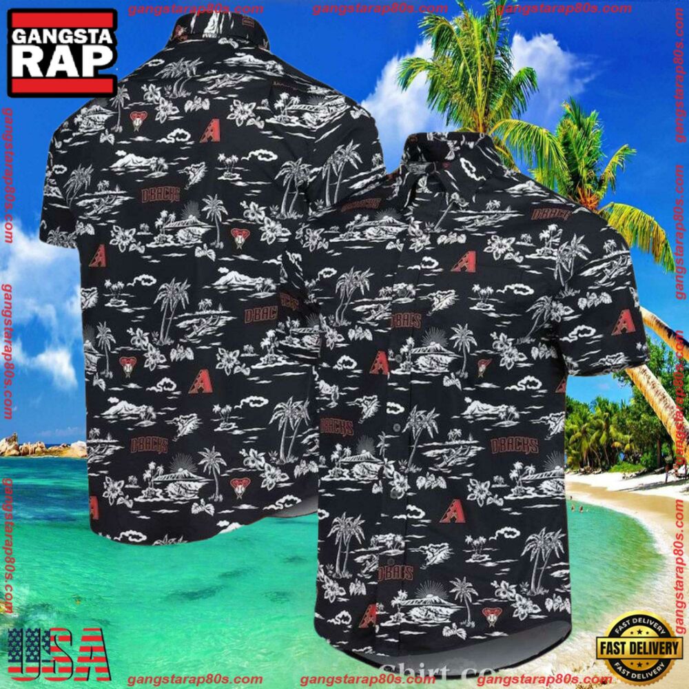 MLB Arizona Diamondbacks Tropical Night Summer Hawaiian Shirts MLB Arizona Diamondbacks Tropical Night Summer Hawaiian Shirts
