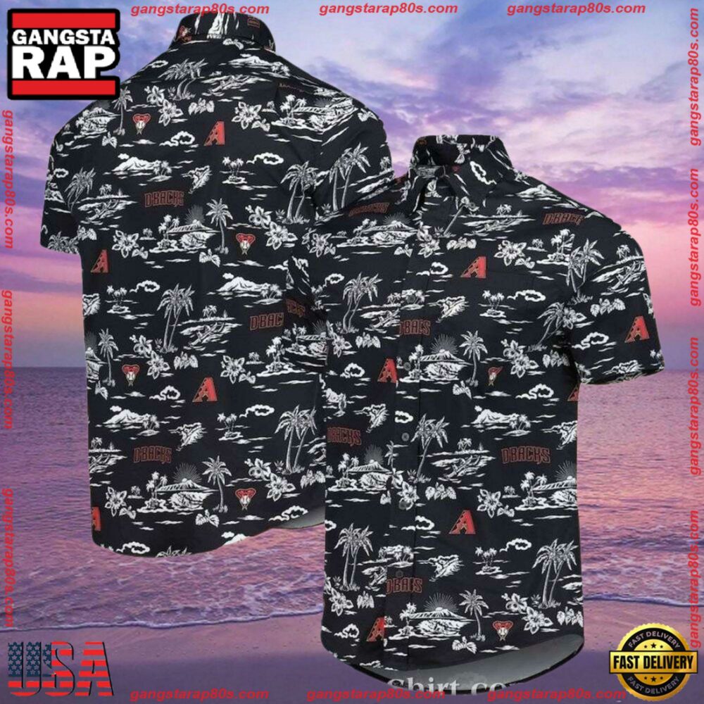 MLB Arizona Diamondbacks Tropical Night Summer Hawaiian Shirts MLB Arizona Diamondbacks Tropical Night Summer Hawaiian Shirts