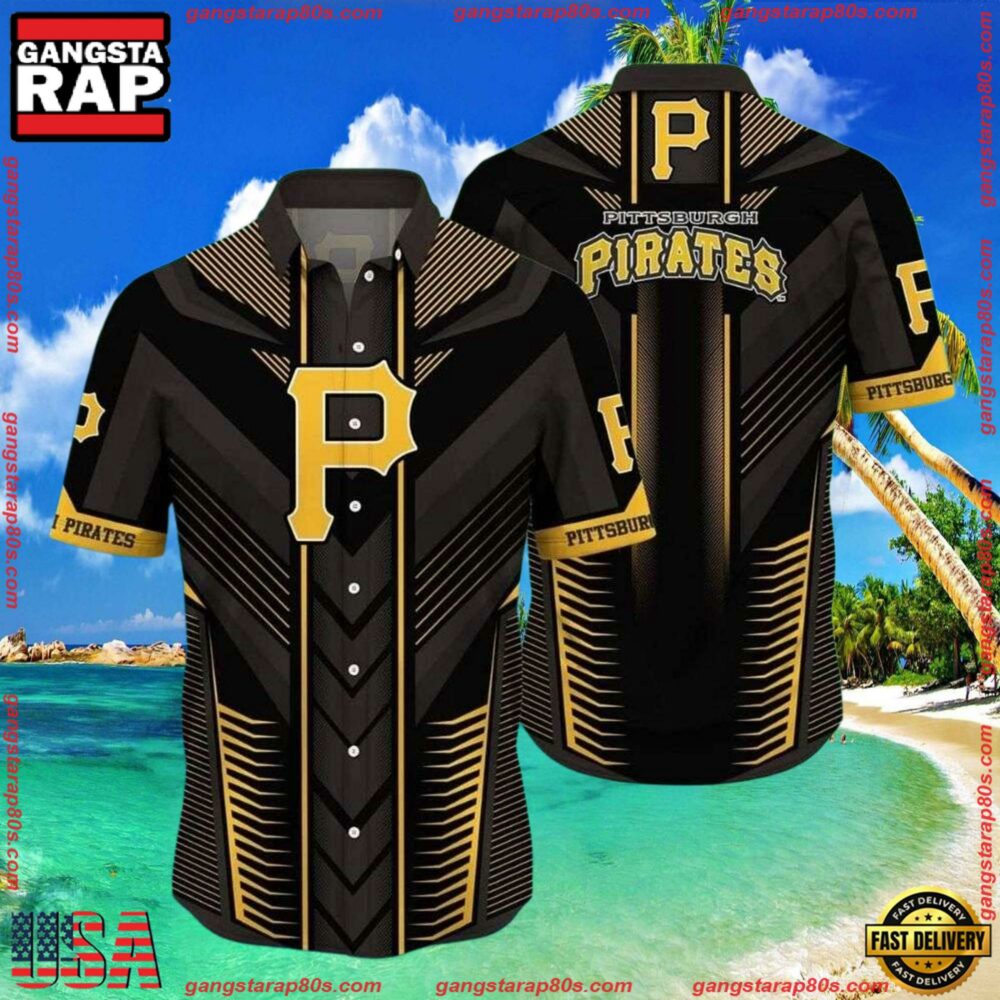 MLB Art Deco Pirates Pittsburgh Hawaiian Shirt MLB Art Deco Pirates Pittsburgh Hawaiian Shirt