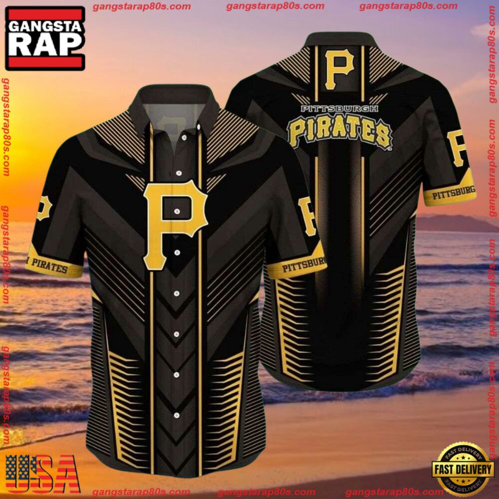 MLB Art Deco Pirates Pittsburgh Hawaiian Shirt MLB Art Deco Pirates Pittsburgh Hawaiian Shirt