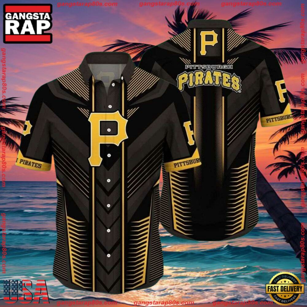 MLB Art Deco Pirates Pittsburgh Hawaiian Shirt MLB Art Deco Pirates Pittsburgh Hawaiian Shirt