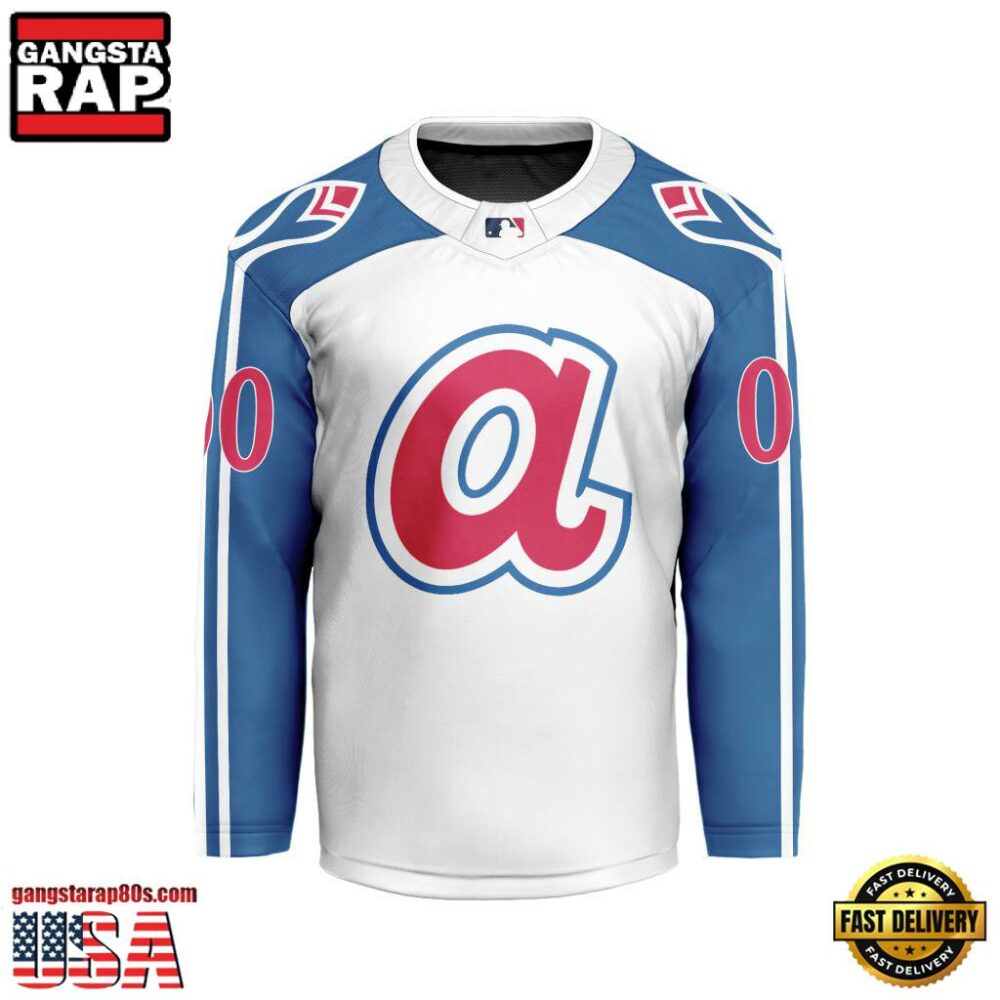 MLB Atlanta Braves Special Hockey Jersey Design Concept