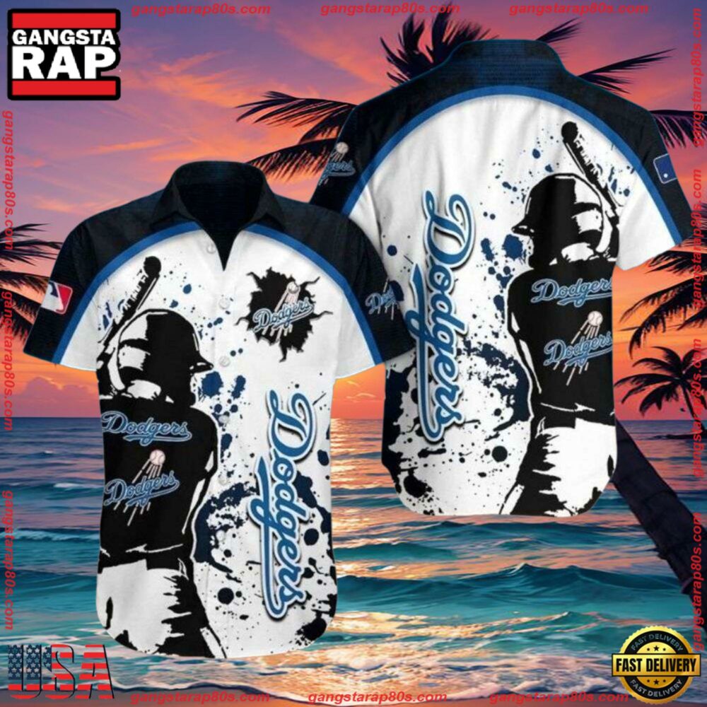 MLB Batter Up Splatter LA Dodgers Hawaiian Shirt - Dynamic Fan Wear MLB Batter Up Splatter LA Dodgers Hawaiian Shirt - Dynamic Fan Wear