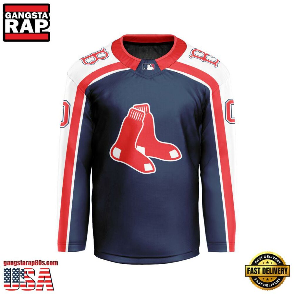 MLB Boston Red Sox Special Hockey Jersey Design Concept