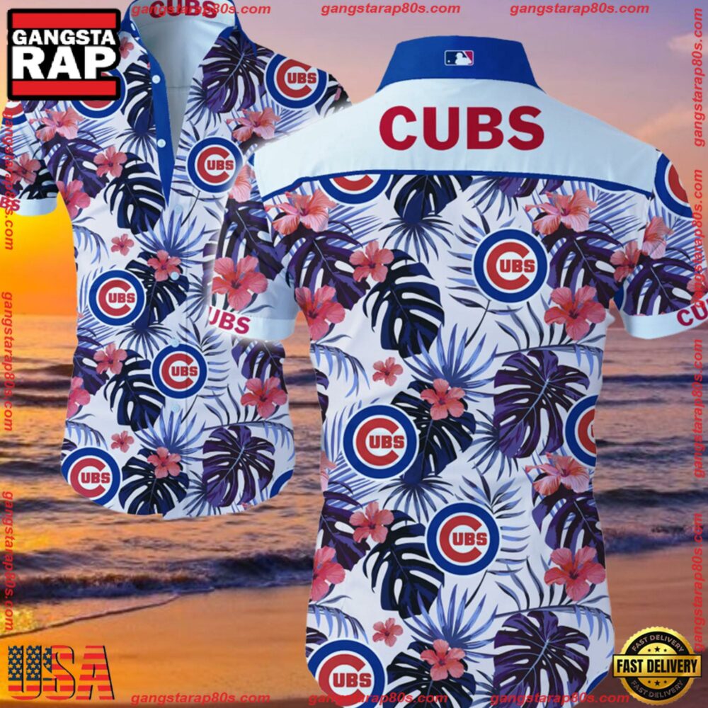 MLB Chicago Cubs Aloha Hawaiian Shirt Summer Button Up MLB Chicago Cubs Aloha Hawaiian Shirt Summer Button Up