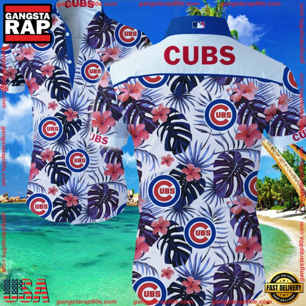 MLB Chicago Cubs Aloha Hawaiian Shirt Summer Button Up MLB Chicago Cubs Aloha Hawaiian Shirt Summer Button Up