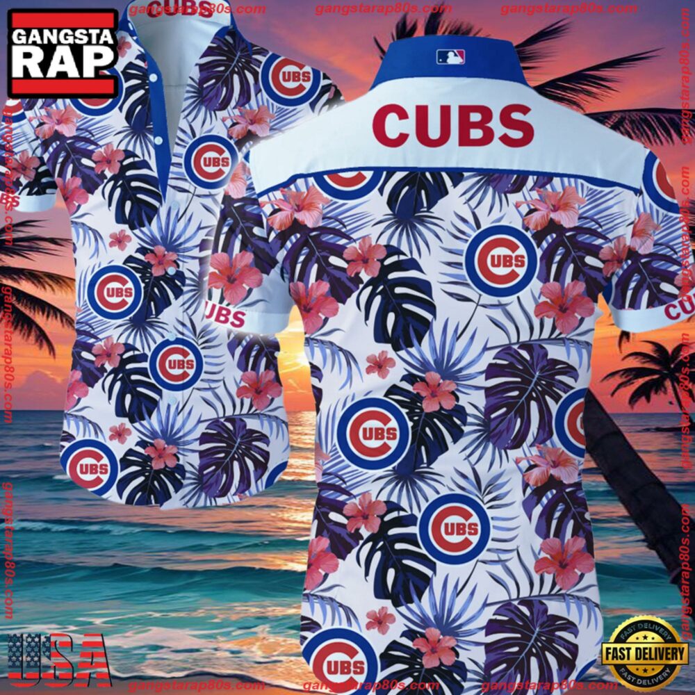 MLB Chicago Cubs Aloha Hawaiian Shirt Summer Button Up MLB Chicago Cubs Aloha Hawaiian Shirt Summer Button Up