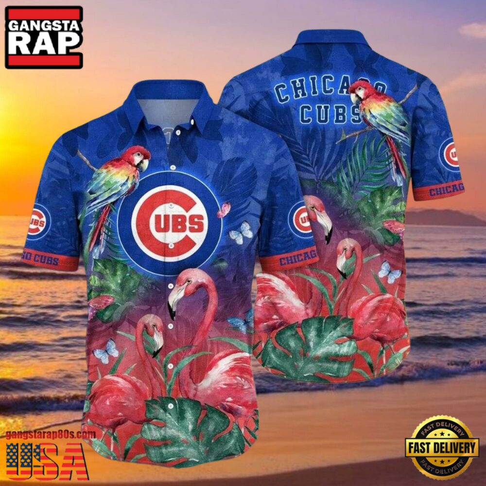 MLB Chicago Cubs Rainforest Retreat Aloha Hawaiian Shirt MLB Chicago Cubs Rainforest Retreat Aloha Hawaiian Shirt
