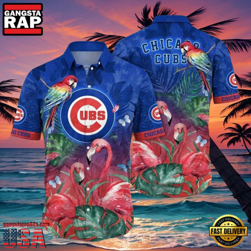 MLB Chicago Cubs Rainforest Retreat Aloha Hawaiian Shirt MLB Chicago Cubs Rainforest Retreat Aloha Hawaiian Shirt