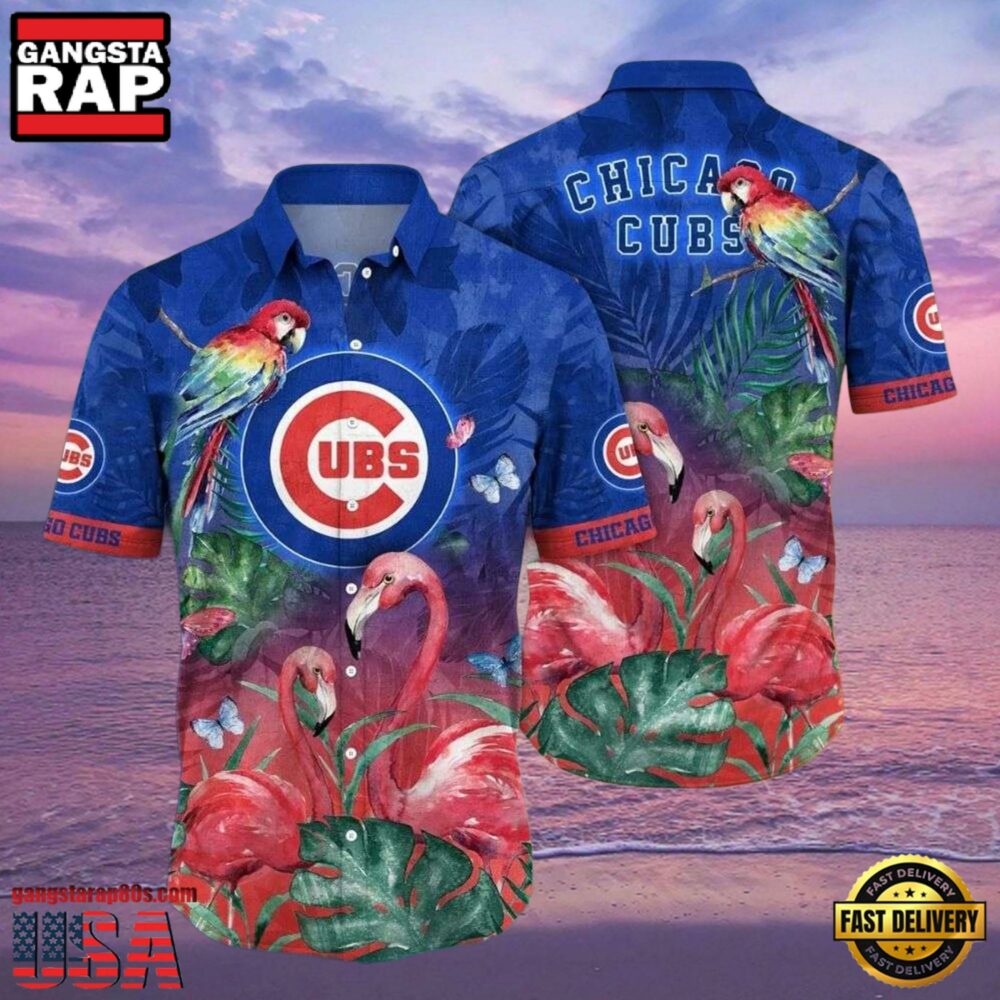MLB Chicago Cubs Rainforest Retreat Aloha Hawaiian Shirt MLB Chicago Cubs Rainforest Retreat Aloha Hawaiian Shirt