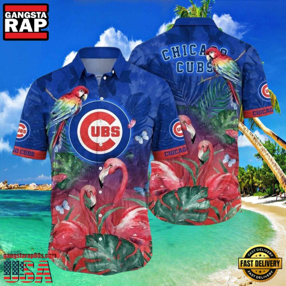MLB Chicago Cubs Rainforest Retreat Aloha Hawaiian Shirt MLB Chicago Cubs Rainforest Retreat Aloha Hawaiian Shirt