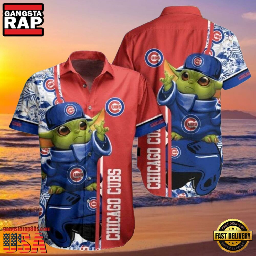 MLB Chicago Cubs Style Hot Trending Summer Hawaiian Shirt With Baby Yoda Graphic MLB Chicago Cubs Style Hot Trending Summer Hawaiian Shirt With Baby Yoda Graphic