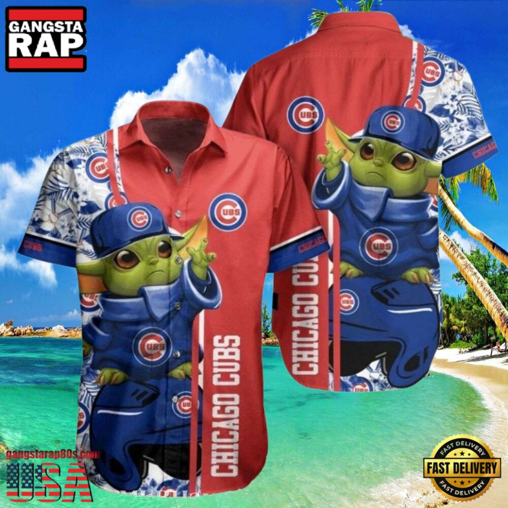 MLB Chicago Cubs Style Hot Trending Summer Hawaiian Shirt With Baby Yoda Graphic MLB Chicago Cubs Style Hot Trending Summer Hawaiian Shirt With Baby Yoda Graphic