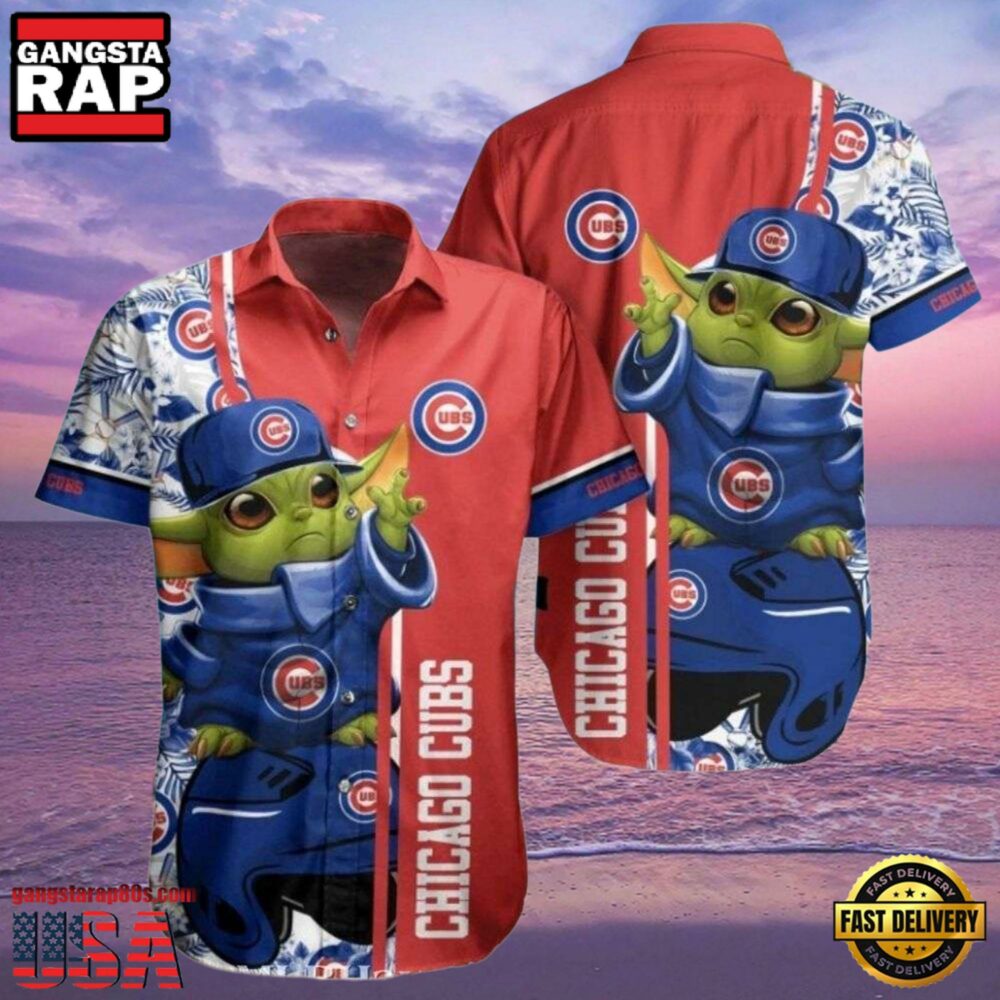 MLB Chicago Cubs Style Hot Trending Summer Hawaiian Shirt With Baby Yoda Graphic MLB Chicago Cubs Style Hot Trending Summer Hawaiian Shirt With Baby Yoda Graphic