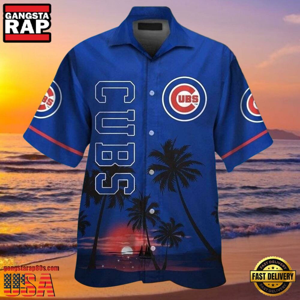 MLB Chicago Cubs Sunset Serenity Aloha Hawaiian Shirt MLB Chicago Cubs Sunset Serenity Aloha Hawaiian Shirt