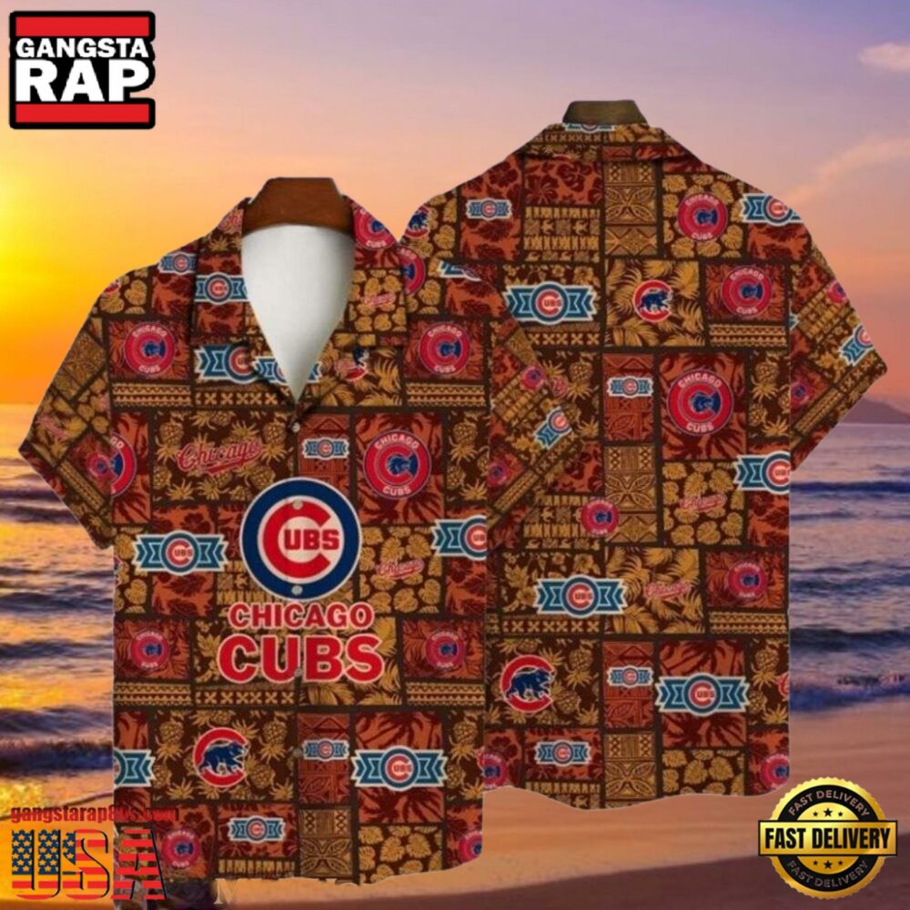 MLB Chicago Cubs Tribal Tribute Aloha Hawaiian Shirt MLB Chicago Cubs Tribal Tribute Aloha Hawaiian Shirt
