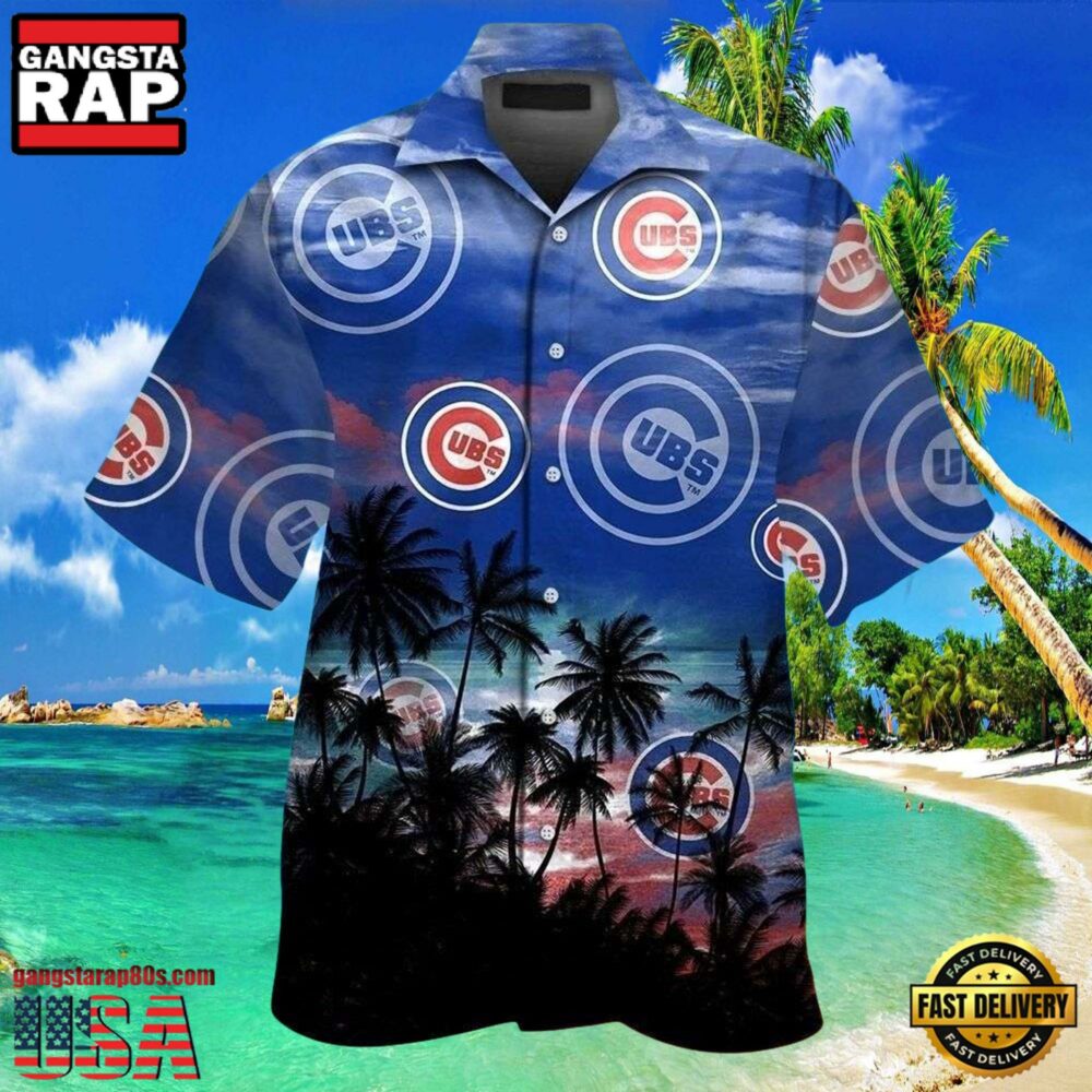 MLB Chicago Cubs Tropical Dusk Aloha Hawaiian Shirt MLB Chicago Cubs Tropical Dusk Aloha Hawaiian Shirt