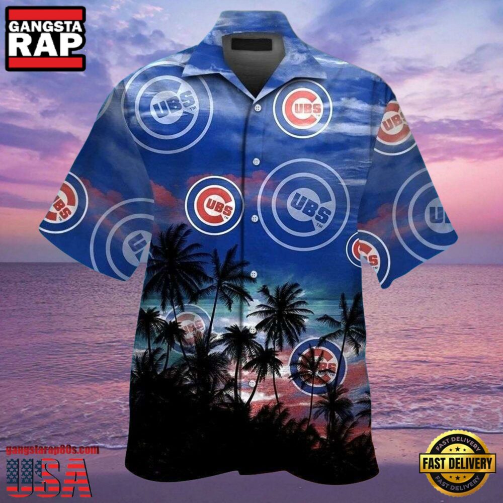 MLB Chicago Cubs Tropical Dusk Aloha Hawaiian Shirt MLB Chicago Cubs Tropical Dusk Aloha Hawaiian Shirt