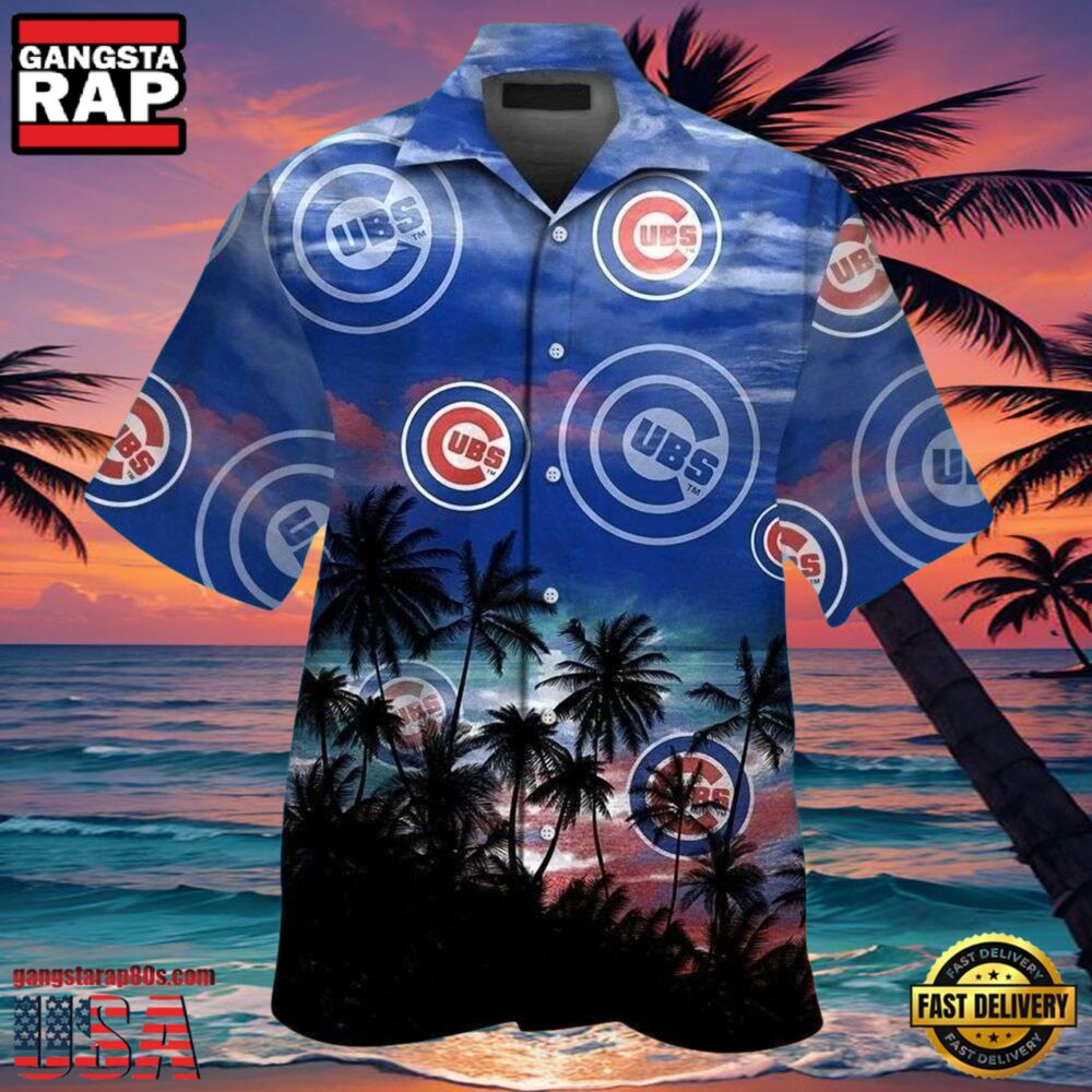 MLB Chicago Cubs Tropical Dusk Aloha Hawaiian Shirt MLB Chicago Cubs Tropical Dusk Aloha Hawaiian Shirt