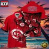MLB Cincinnati Reds Enthusiast's Tropical Leaves Hawaiian Shirt 5 MLB Cincinnati Reds Enthusiast's Tropical Leaves Hawaiian Shirt