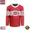 MLB Custom Cincinnati Reds Special Hockey Jersey Shirt 4 MLB Cincinnati Reds Special Hockey Jersey Design Concept
