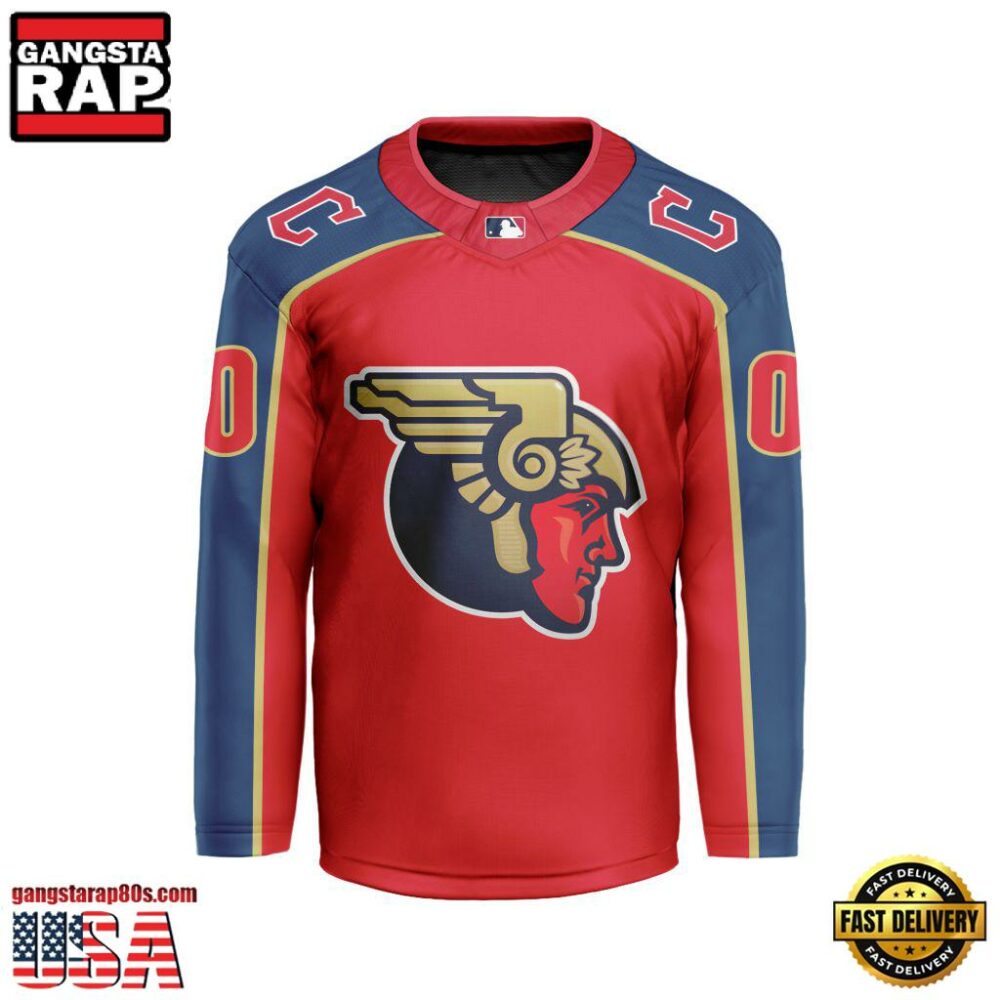 MLB Cleveland Guardians Special Hockey Jersey Design Concept