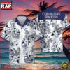 MLB Colorado Rockies Monochrome Floral Aloha Shirt
