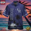 MLB Colorado Rockies Sunset Silhouette Aloha Shirt
