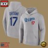 MLB Dodgers Ohtani Player Name And Number All Over Print Hoodie Shirt 3 MLB Dodgers Ohtani Player Name And Number Hoodie