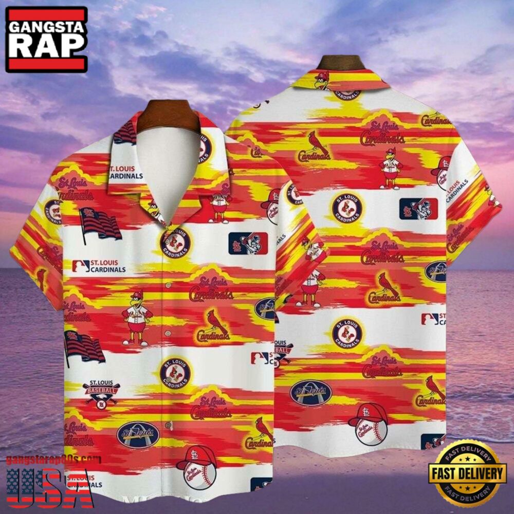 MLB Fiery Sunset St. Louis Cardinals Aloha Shirt Summer Series MLB Fiery Sunset St. Louis Cardinals Aloha Shirt Summer Series