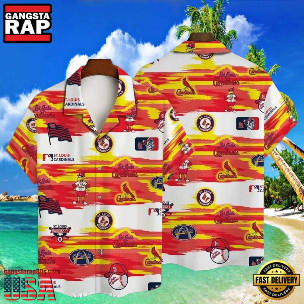 MLB Fiery Sunset St. Louis Cardinals Aloha Shirt Summer Series MLB Fiery Sunset St. Louis Cardinals Aloha Shirt Summer Series
