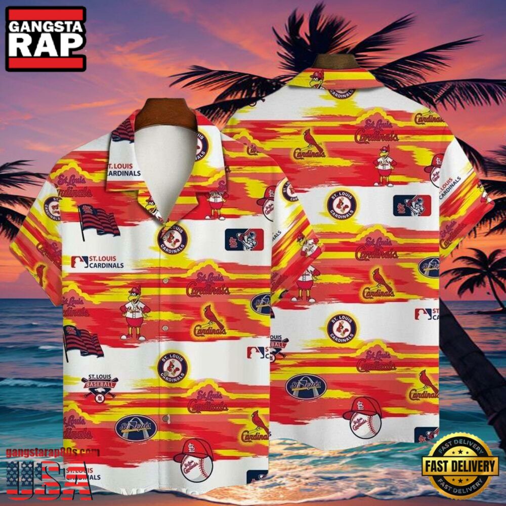 MLB Fiery Sunset St. Louis Cardinals Aloha Shirt Summer Series MLB Fiery Sunset St. Louis Cardinals Aloha Shirt Summer Series