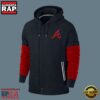 MLB Jersey Atlanta Braves Zip UP Hoodie Black