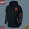 MLB Jersey Detroit Tigers Zip UP New Design Hoodie Shirt Black 8 MLB Jersey Detroit Tigers Zip UP Hoodie Black