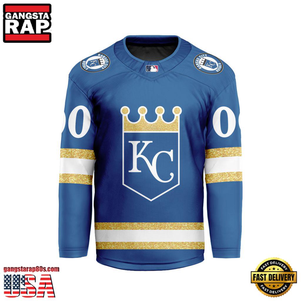 MLB Custom Kansas City Royals Special Hockey Jersey Shirt MLB Custom Kansas City Royals Special Hockey Jersey Shirt