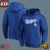 MLB Los Angeles Dodgers Hooded Baseball New Design Hoodie Shirt Blue 3 MLB Los Angeles Dodgers Hooded Baseball Hoodie Blue
