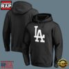 MLB Los Angeles Dodgers Hooded Baseball Sweatshirt Black 2 MLB Los Angeles Dodgers Hooded Baseball Sweatshirt Black