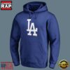 MLB Los Angeles Dodgers Hooded Baseball Sweatshirt Blue 2 MLB Los Angeles Dodgers Hooded Baseball Sweatshirt Blue