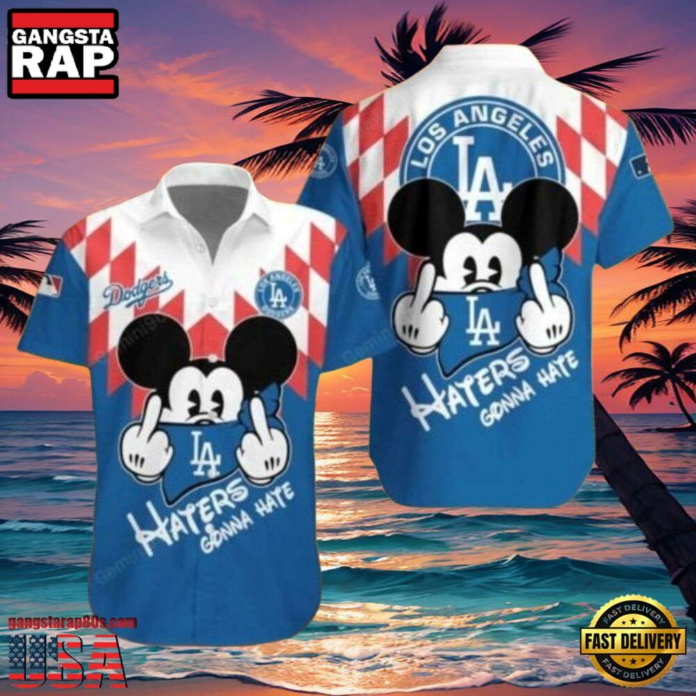MLB Mickey Haters Gonna Hate LA Dodgers Style Hot Trending Summer Hawaiian Shirt MLB Mickey Haters Gonna Hate LA Dodgers Style Hot Trending Summer Hawaiian Shirt