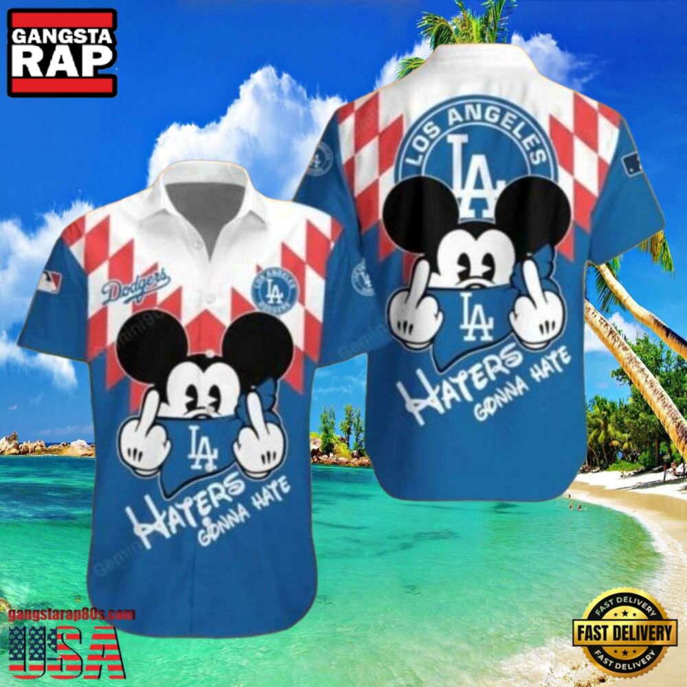 MLB Mickey Haters Gonna Hate LA Dodgers Style Hot Trending Summer Hawaiian Shirt MLB Mickey Haters Gonna Hate LA Dodgers Style Hot Trending Summer Hawaiian Shirt