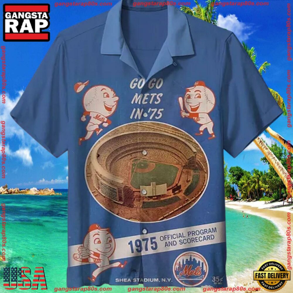 MLB New York Mets Retro Aloha Hawaiian Shirt MLB New York Mets Retro Aloha Hawaiian Shirt