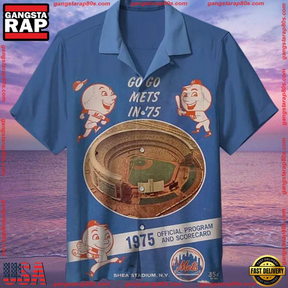 MLB New York Mets Retro Aloha Hawaiian ShirtGroup