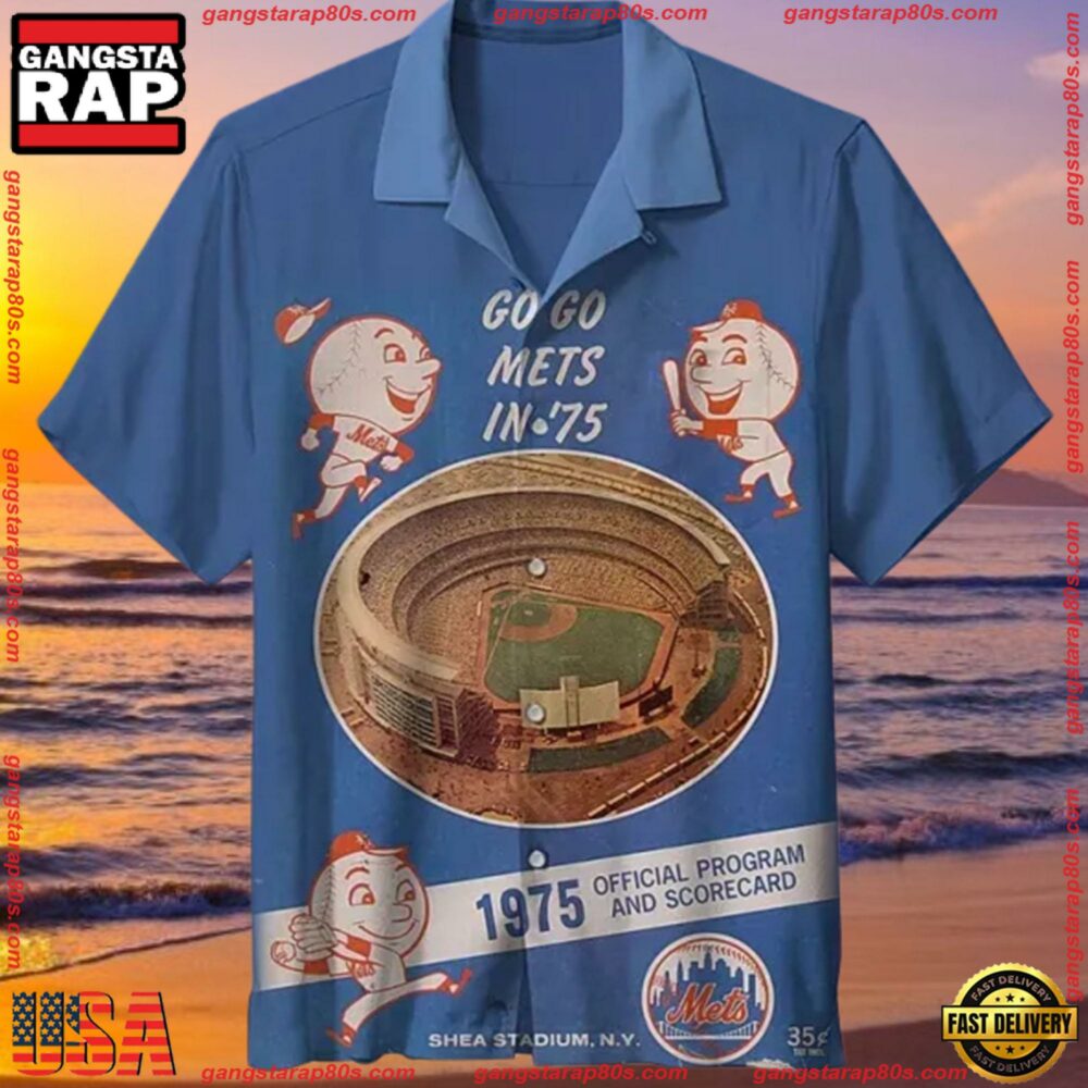 MLB New York Mets Retro Aloha Hawaiian Shirt MLB New York Mets Retro Aloha Hawaiian Shirt