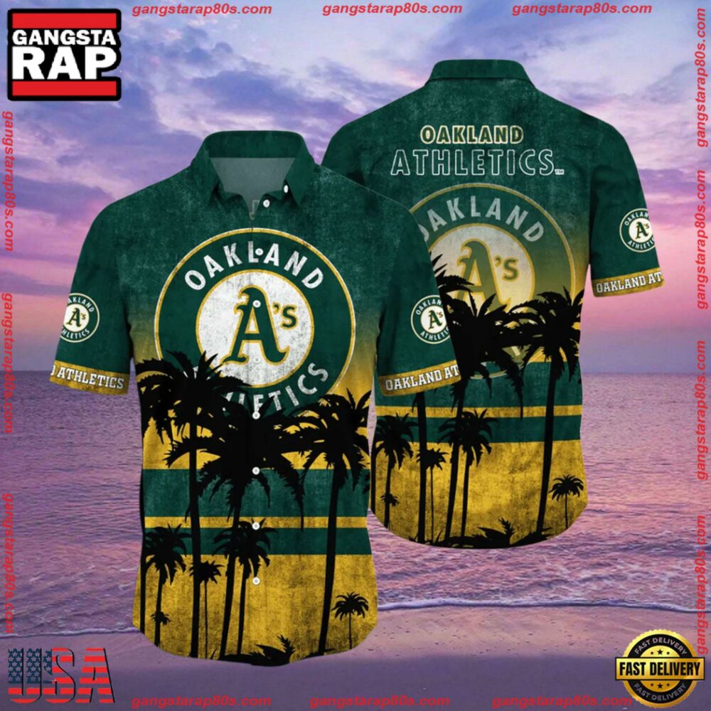 MLB Oakland Athletics Aloha Hawaiian Shirt, Style Hot Trending MLB Oakland Athletics Aloha Hawaiian Shirt, Style Hot Trending