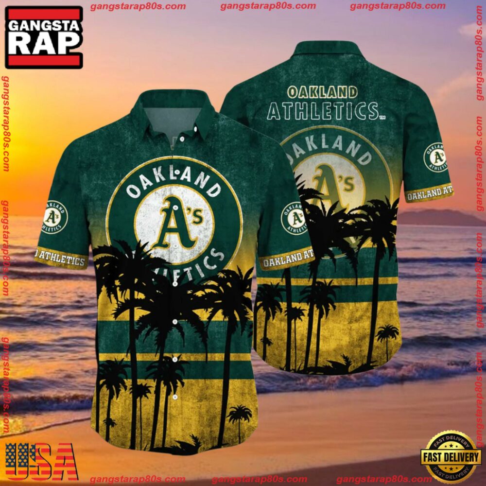MLB Oakland Athletics Aloha Hawaiian Shirt, Style Hot Trending MLB Oakland Athletics Aloha Hawaiian Shirt, Style Hot Trending