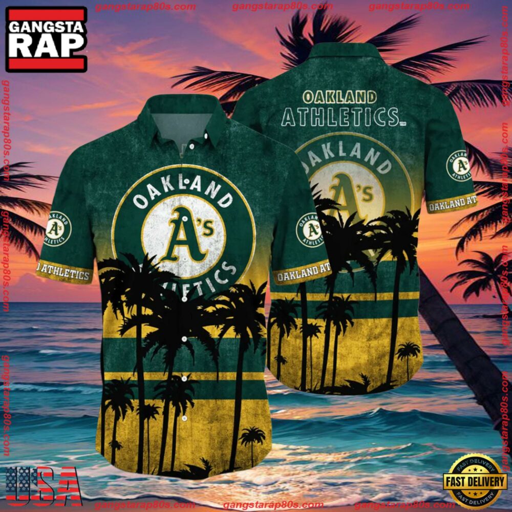 MLB Oakland Athletics Aloha Hawaiian Shirt, Style Hot Trending MLB Oakland Athletics Aloha Hawaiian Shirt, Style Hot Trending