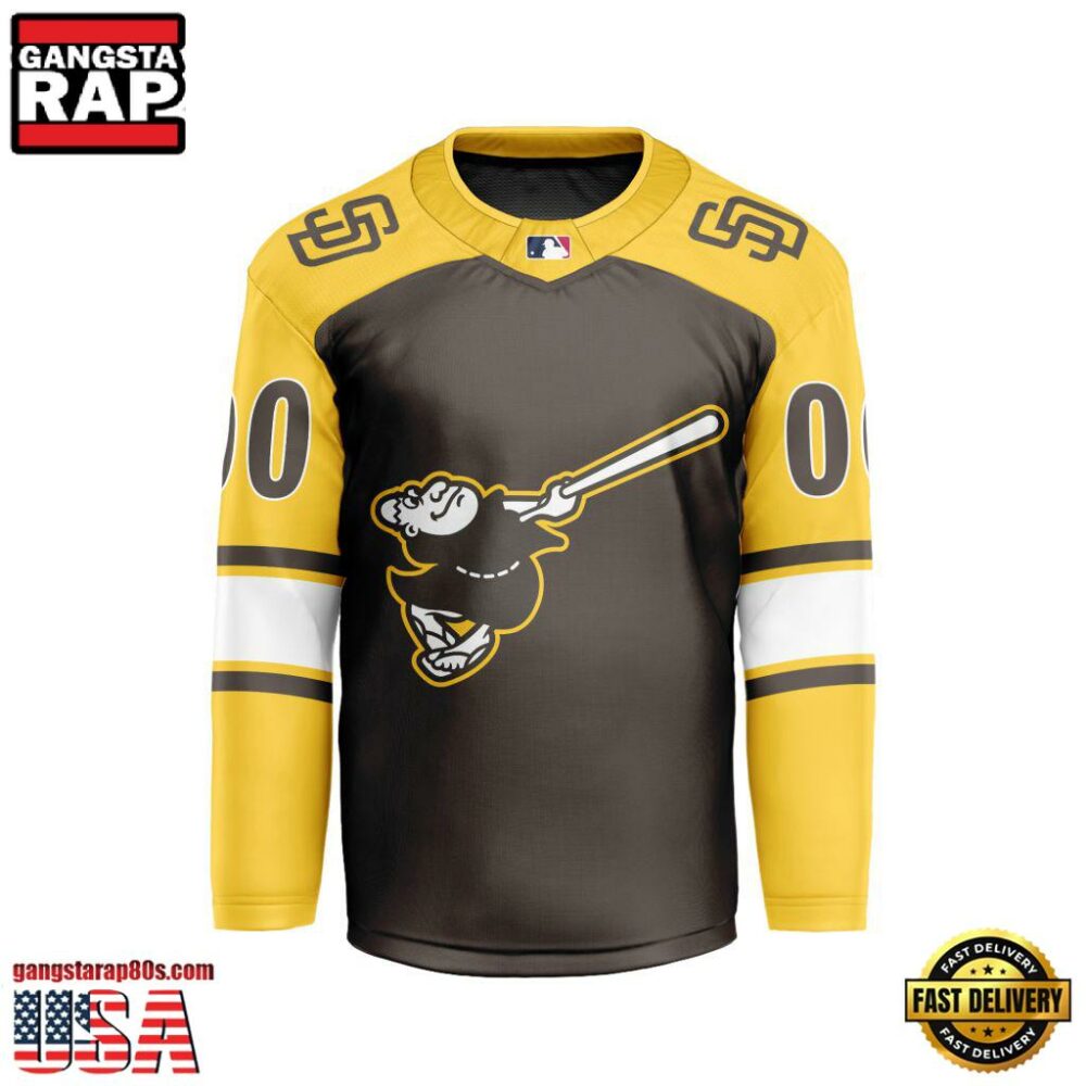 MLB San Diego Padres Special Hockey Jersey Design Concept