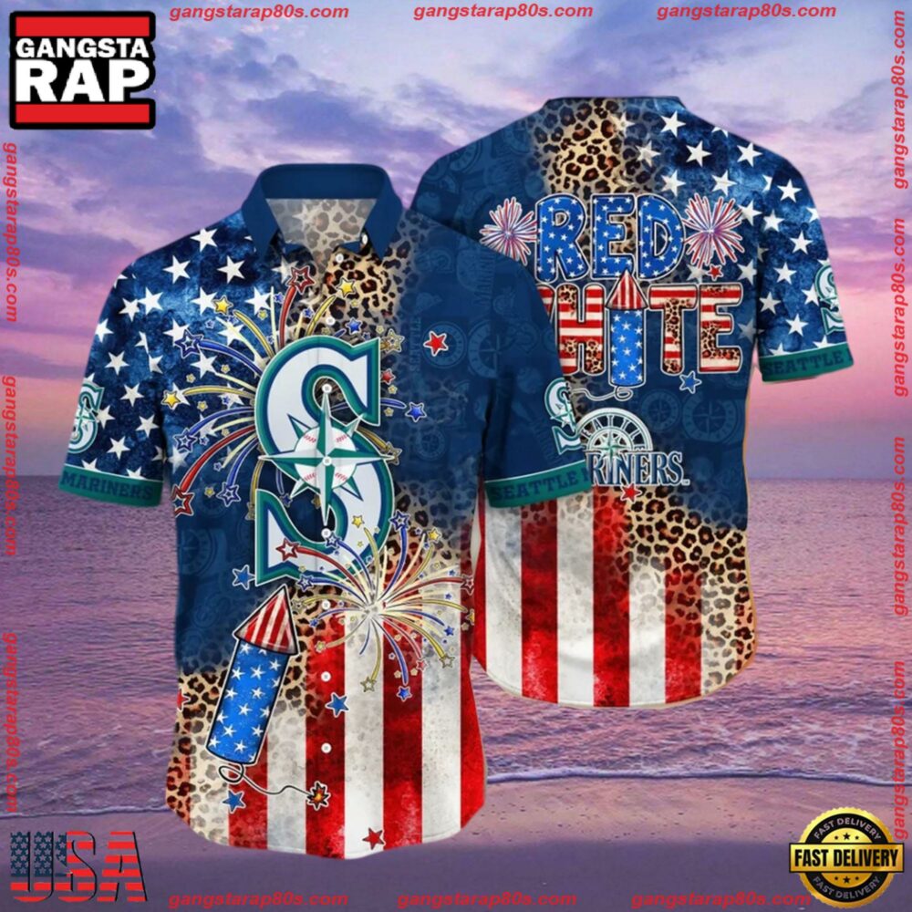 MLB Seattle Mariners Aloha Hawaiian Shirt MLB Seattle Mariners Aloha Hawaiian Shirt
