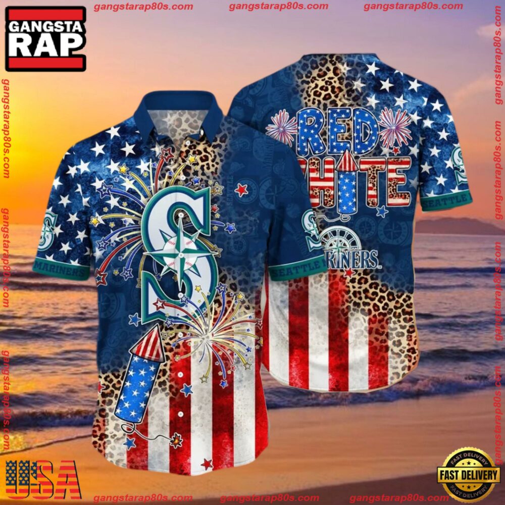 MLB Seattle Mariners Aloha Hawaiian Shirt MLB Seattle Mariners Aloha Hawaiian Shirt