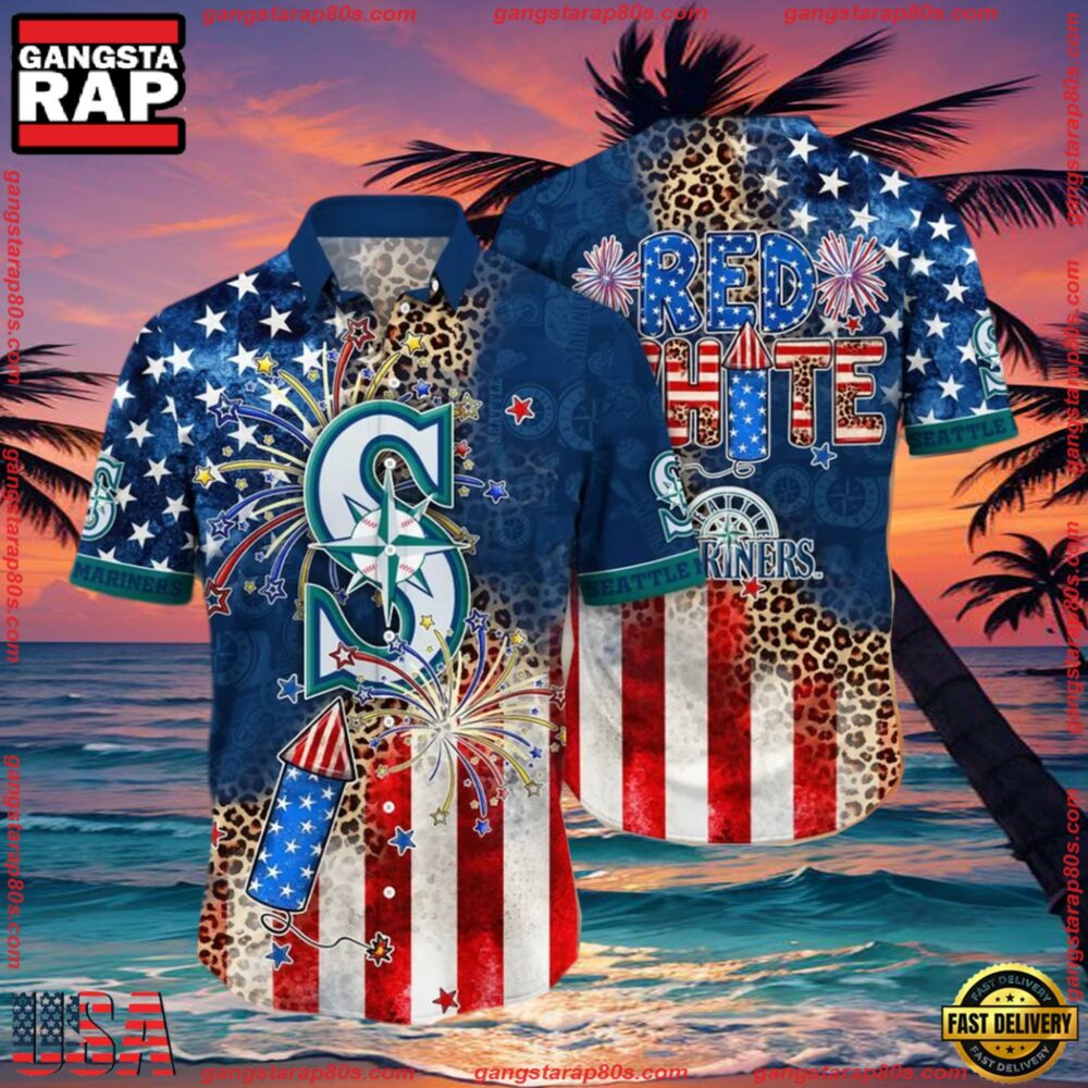 MLB Seattle Mariners Aloha Hawaiian Shirt MLB Seattle Mariners Aloha Hawaiian Shirt